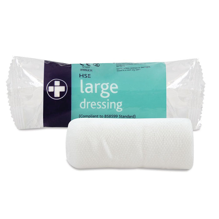 Best Value Reliance Medical 18 x 18 cm Large HSE Dressing Bandage and Pad for Ref 317 - Pack of 10