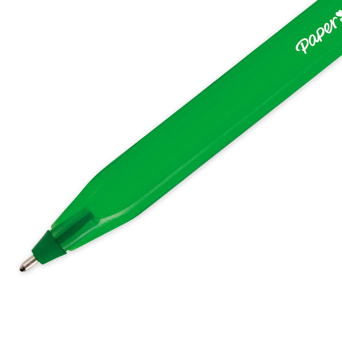 Best Value Paper Mate InkJoy 100 CAP Ball Pen with 1.0 mm Medium Tip, Green, Pack of 50