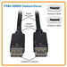 Tripp Lite DisplayPort Cable with Latches 4K 60 Hz 15ft