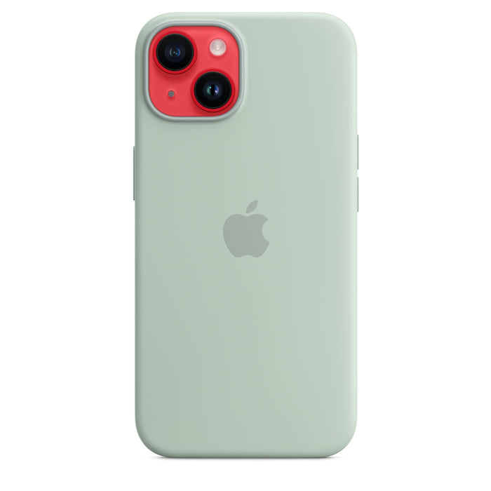 Apple - Back cover for mobile phone - MagSafe compatibility - silicone - succulent - for iPhone 14