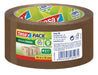 Best Value tesa UK 100% Recycled ecoLogo Printed Packaging Tape, 66 m x 50 mm - Brown