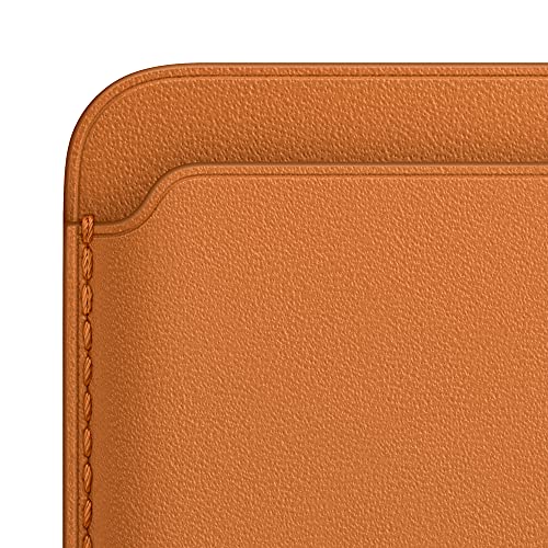 Apple - Wallet for mobile phone / credit card - with MagSafe - leather - golden brown - for iPhone 13, 13 mini, 13 Pro, 13 Pro Max