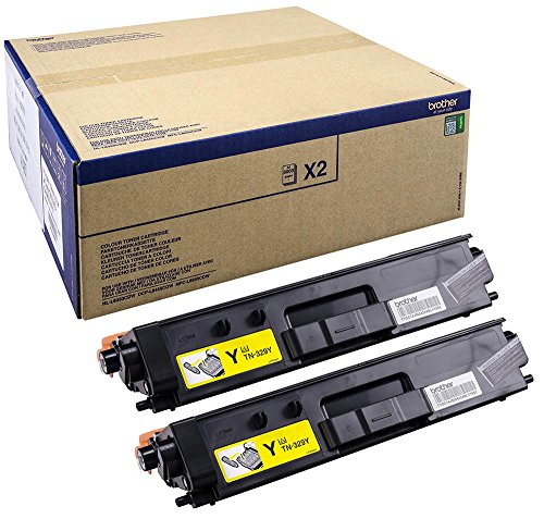 Brother TN329Y - 2-pack - yellow - original - toner cartridge - for Brother DCP-L8450CDW, HL-L8350CDW, HL-L8350CDWT, MFC-L8850CDW