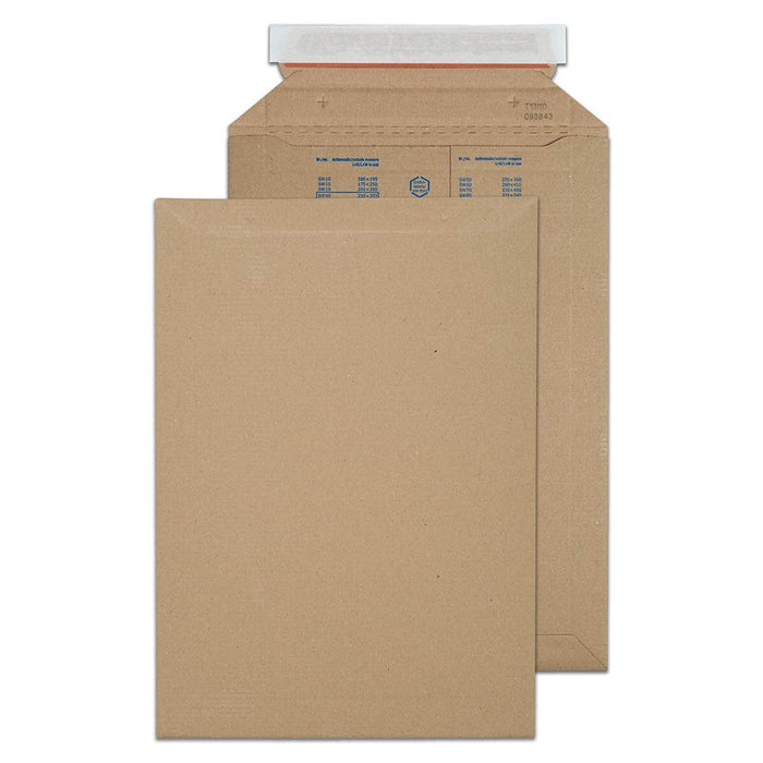 Best Value Blake Purely Packaging 353 x 250 mm Corrugated Envelopes Plastic Free Peel & Seal Tamper Evident Recycled (PCE40) Brown Kraft - Pack of 100