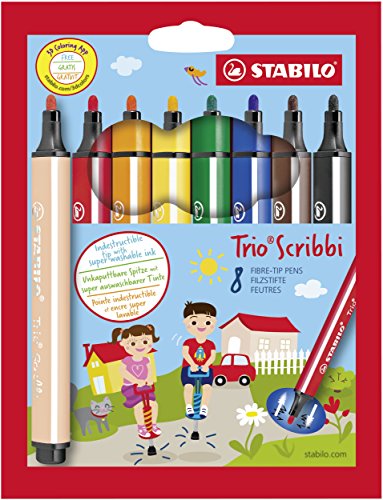 Best Value STABILO Scribbi Chunky Felt Pen (Pack of 8)