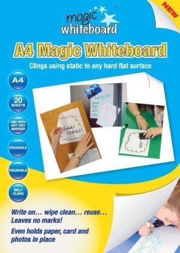 Best Value Magic Whiteboard MW1220 A4 Whiteboard Sheets - White