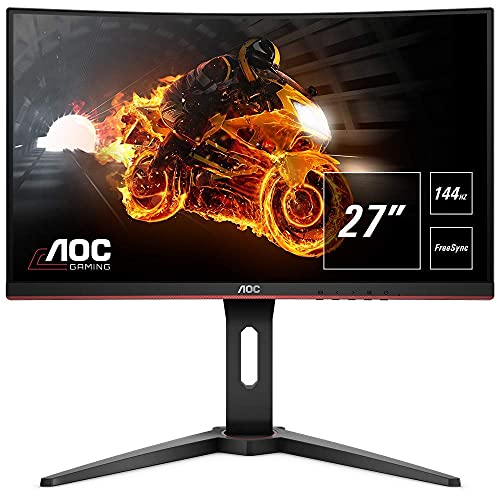 AOC Gaming C27G1 - LED monitor - curved - 27" - 1920 x 1080 Full HD (1080p) @ 144 Hz - VA - 250 cd/m - 3000:1 - 1 ms - 2xHDMI, VGA, DisplayPort