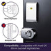 Yale Keyless Connected - Door lock - electronic, key-card - smart lock - touch keypad - RFID - satin nickel