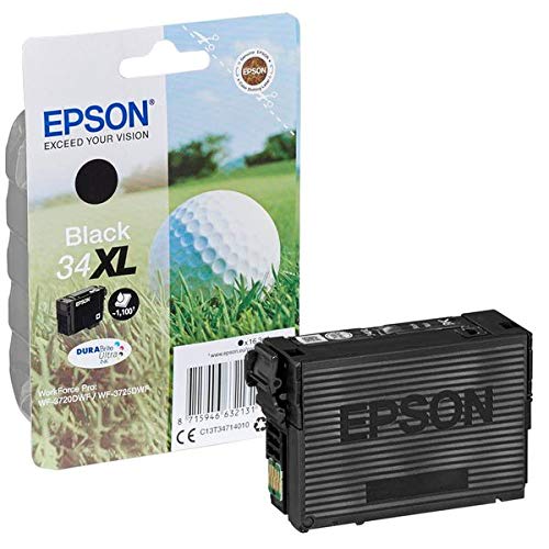 Epson 34XL - 16.3 ml - XL - black - original - blister - ink cartridge - for WorkForce Pro WF-3720, WF-3720DWF, WF-3725DWF