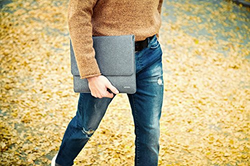 Lenovo 14 Inch Laptop Ultra Slim Sleeve for Notebooks and Detachable Laptops Grey Durable Design Magnetic Fastening