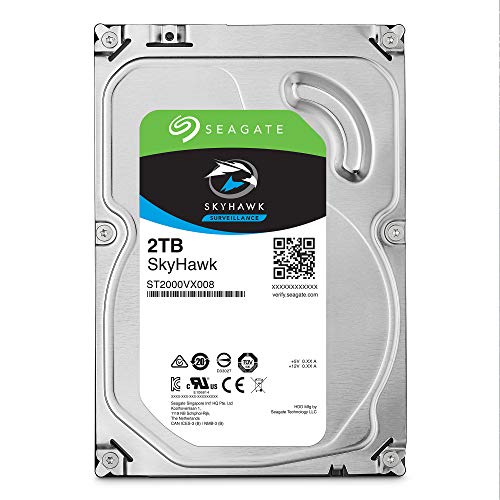 Seagate SkyHawk Surveillance HDD ST2000VX008 - Hard drive - 2 TB - internal - 3.5" - SATA 6Gb/s - 5900 rpm - buffer: 64 MB