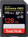 SanDisk Extreme Pro - Flash memory card - 128 GB - Video Class V30 / UHS-I U3 / Class10 - SDXC UHS-I