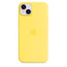 Apple - Back cover for mobile phone - MagSafe compatibility - silicone - canary yellow - for iPhone 14 Plus