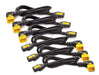 Power Cord Kit (6 ea), Locking, C13 TO C14 (90 Degree), 0.6m