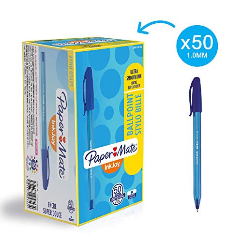 Paper Mate InkJoy 100 CAP Ball Pen with 1.0 mm Medium Tip - Blue, Pack —  Parkem