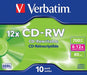 Best Value Verbatim 43148 CD-Rewritable - CD-RW Scratch Resistant, 700MB, 12 x Speed - (Pack of 10)