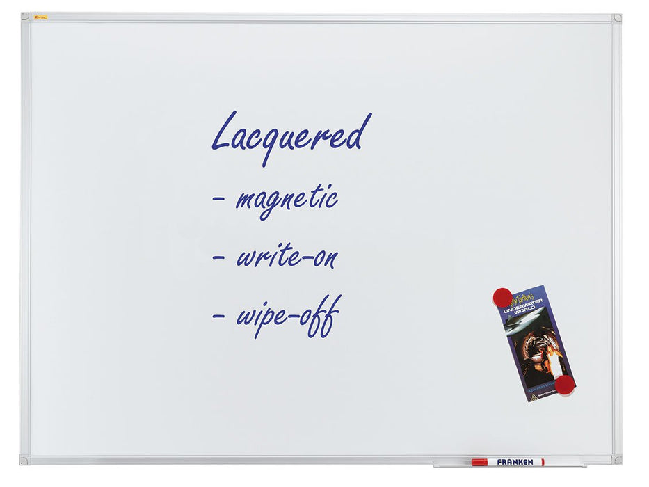 Best Value Franken SC3002plastic coated writing board, 90 cmx 60 cm Varnished 150 x 100 cm White