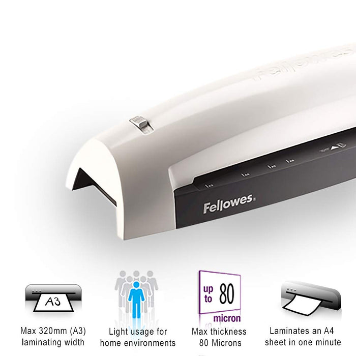 Best Value Fellowes Lunar A3 Home Laminator, 80 Micron