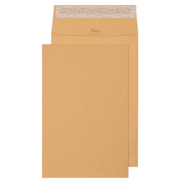 Best Value Blake Premium Avant Garde 381 x 254 x 25 mm 140 gsm Heavyweight Extra Strong Peel & Seal Gusset Pocket Envelopes (AG0062) Cream Manilla - Pack of 100