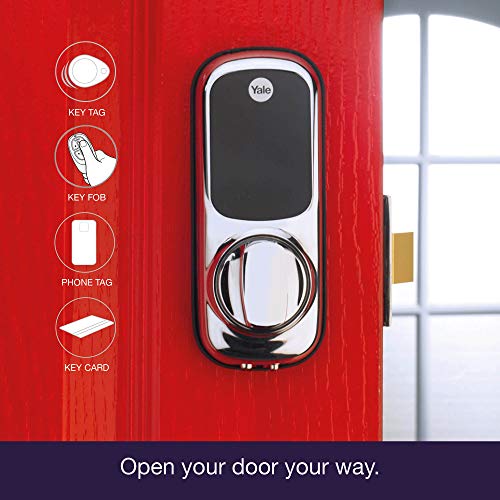 Yale Keyless Connected - Door lock - electronic, key-card - smart lock - touch keypad - RFID - satin nickel