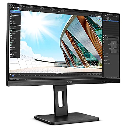 AOC U27P2CA - LED monitor - 27" - 3840 x 2160 4K @ 60 Hz - IPS - 350 cd/m² - 4 ms - 2xHDMI, DisplayPort, USB-C