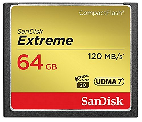 Best Value SanDisk Extreme 64 GB UDMA7 CompactFlash Card - Black/Gold