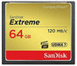 Best Value SanDisk Extreme 64 GB UDMA7 CompactFlash Card - Black/Gold