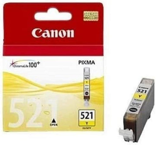 Canon CLI-521 Y - 2936B008 - 1 x Yellow - Blister with security - Ink tank - For PIXMA iP3600,iP4700,MP540,MP550,MP560,MP620,MP630,MP640,MP980,MP990,MX860,MX870