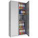 Phoenix SCL Series 2 Door 4 Shelf Steel Storage Cupboard in Grey with Key Lock SCL1891GGK