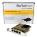 StarTech.com ST1000SPEX43 4-Port PCIe Gigabit Network Adapter Card ,Yellow