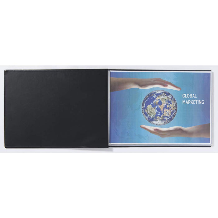 Best Value Exacompta Guildhall PVC Display Book, A3, Landscape, 24 Pockets - Black