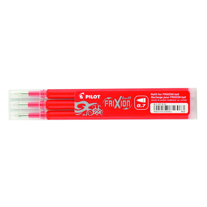 Best Value Pilot Refills for Frixion Rollerball 0.7 mm (Pack of 3) - Red