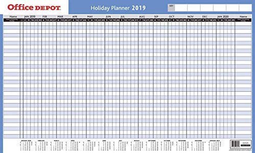 Best Value Office Depot Holiday Planner 2019-13months - Blue with Planner Kit