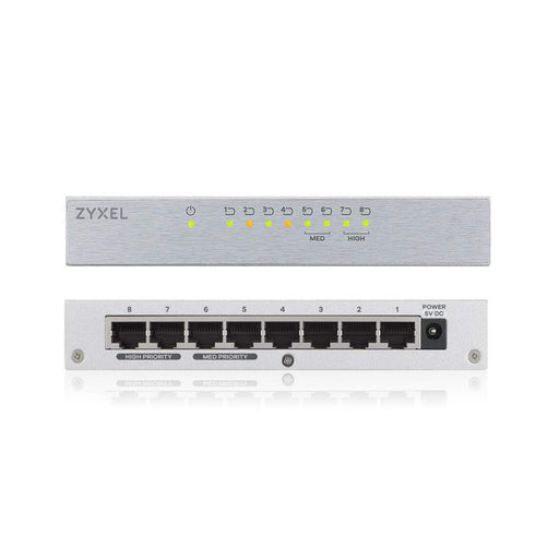 Best Value Zyxel 8-Port Desktop Gigabit Ethernet Switch - metal housing, 5 Year Warranty, UK Plug [GS108B]