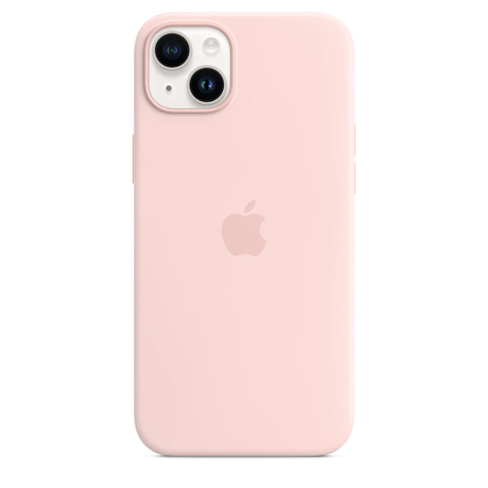 Apple - Back cover for mobile phone - MagSafe compatibility - silicone - chalk pink - for iPhone 14 Plus