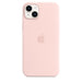 Apple - Back cover for mobile phone - MagSafe compatibility - silicone - chalk pink - for iPhone 14 Plus