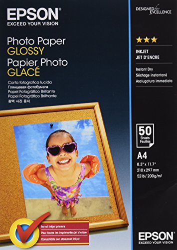 Best Value Epson C13S042539 A4 Photo Paper (Pack of 50)