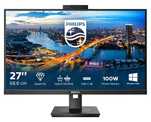 Philips B Line 276B1JH - LED monitor - 27" - 2560 x 1440 QHD @ 75 Hz - IPS - 300 cd/m? - 1000:1 - 4 ms - HDMI, DisplayPort, USB-C - speakers - black texture