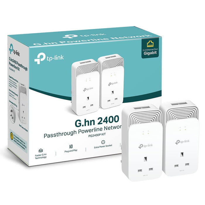 Buy TP-LINK PG2400P V1 Powerline Adapter Kit – Twin Pack