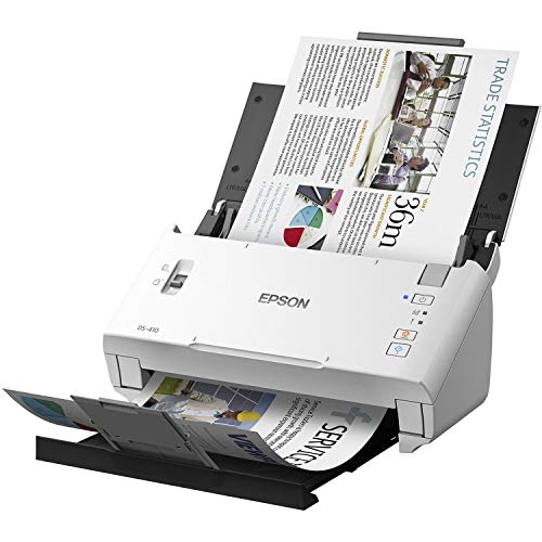 Epson DS-410 - Document scanner - CMOS / CIS - Duplex - Letter - 600 dpi x 600 dpi - up to 26 ppm (mono) / up to 26 ppm (colour) - ADF (50 sheets) - up to 3000 scans per day - USB 2.0