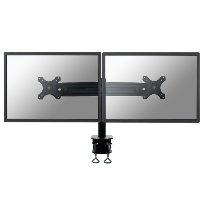 Best Value Newstar FPMA-D700D Tilt/Turn/Rotate Dual Desk Mount (clamp) for two 19-30" Monitor Screens, Height Adjustable - Black