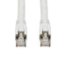 Tripp Lite Cat8 25G/40G-Certified Snagless S/FTP Ethernet Cable (RJ45 M/M), PoE, White, 15 ft. - Patch cable - RJ-45 (M) to RJ-45 (M) - 4.572 m - S/FTP - CAT 8 - snagless, solid - white