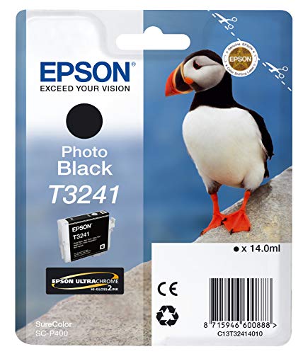 Epson T3241 - 14 ml - black - original - ink cartridge - for SureColor P400, SC-P400