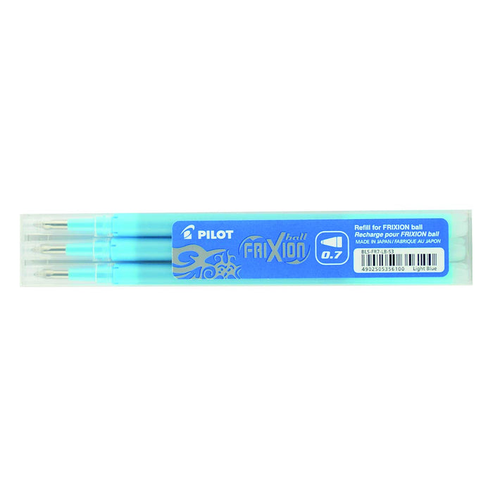 Best Value Pilot Refills for Frixion Rollerball 0.7 mm (Pack of 3) - Light Blue