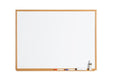 Best Value Bi-Office Earth Executive - Whiteboard, Dry Wipe Non Magnetic Board with Oak Effect Frame, 180 x 120 cm