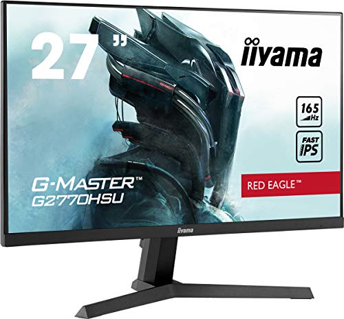 iiyama G-MASTER Red Eagle G2770HSU-B1 - LED monitor - 27" - 1920 x 1080 Full HD (1080p) @ 165 Hz - Fast IPS - 250 cd/m² - 1100:1 - 0.8 ms - HDMI, DisplayPort - speakers - matte black