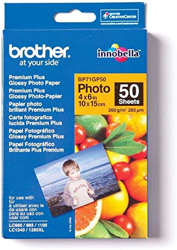 Brother BP - Glossy - 100 x 150 mm 50 sheet(s) photo paper - for Brother DCP-J772, J774, J785, MFC-J6530, J880, J890, J895, Business Smart Pro MFC-J6930