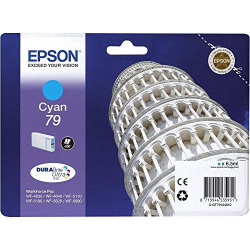 Epson 79 - 6.5 ml - cyan - original - ink cartridge - for WorkForce Pro WF-4630DWF, WF-4640DTWF, WF-5110DW, WF-5190DW, WF-5620DWF, WF-5690DWF