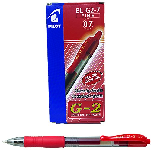 Best Value Pilot G207 Retractable Gel Rollerball 0.7 mm Tip (Box of 12) - Red