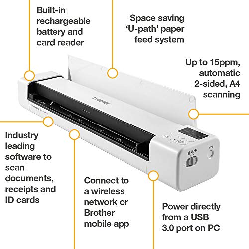 Brother Ds Mobile Ds940Dw A4 Scanner